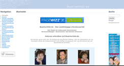 Desktop Screenshot of buechertitel.de